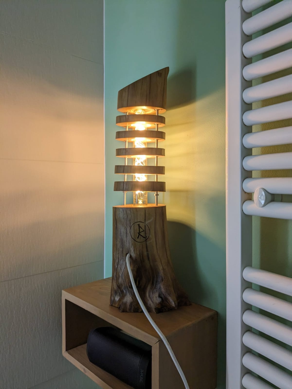 Lampe en bois flotté 1
