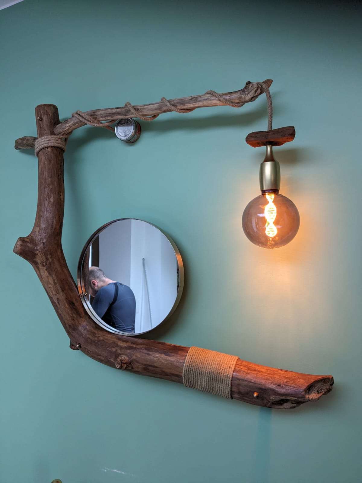 Lampe en bois flotté 2