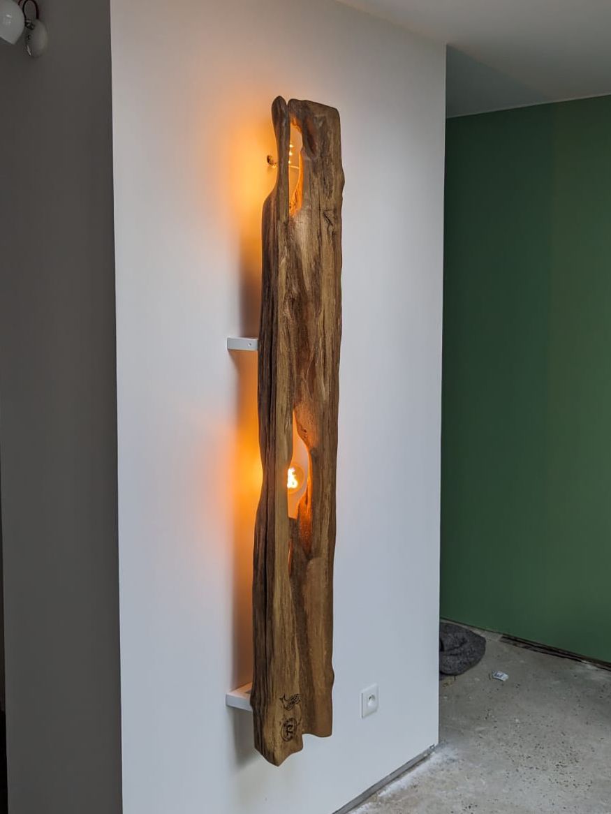 Lampe en bois flotté 3
